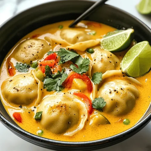 Curry dumpling soup is a delightful fusion dish that marries the comforting warmth of soup with the exciting flavors of curry and the satisfying chew of dumplings. This recipe showcases a rich, aromatic broth infused with spices, accompanied by tender dumplings that can be filled with your choice of chicken or tofu, making it an adaptable dish for various dietary preferences. In a world where comfort food often means a cozy bowl of soup, curry dumpling soup stands out as a hearty option, perfect for family dinners or a gathering of friends.