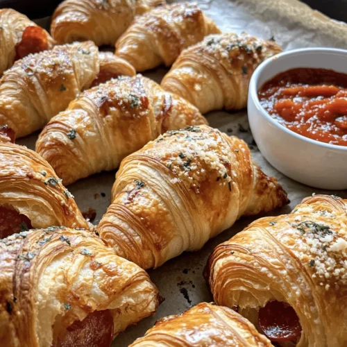 At the heart of our Mozzarella Pepperoni Croissant Rolls is the refrigerated crescent roll dough. This versatile ingredient is a favorite in many kitchens, thanks to its ease of use and adaptability in a variety of recipes. Crescent roll dough is made from a mixture of flour, water, yeast, and other ingredients, which are rolled out and layered with butter to create its signature flaky texture.