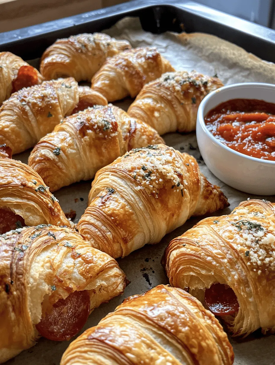 At the heart of our Mozzarella Pepperoni Croissant Rolls is the refrigerated crescent roll dough. This versatile ingredient is a favorite in many kitchens, thanks to its ease of use and adaptability in a variety of recipes. Crescent roll dough is made from a mixture of flour, water, yeast, and other ingredients, which are rolled out and layered with butter to create its signature flaky texture.