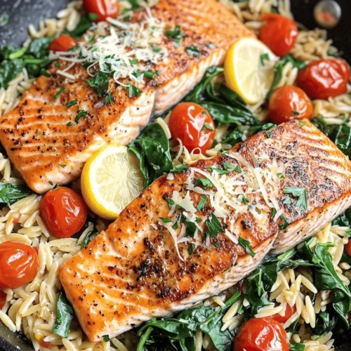 In the bustling world we live in, finding the time to prepare healthy, delicious meals can often feel like a daunting task. Enter the One Skillet Salmon with Lemon Orzo—a culinary gem that combines the rich flavors of salmon, the comforting texture of orzo, and the brightness of fresh ingredients, all cooked in one convenient pan. This recipe caters perfectly to busy lifestyles, allowing you to whip up a nutritious meal in under 30 minutes without sacrificing flavor or quality.