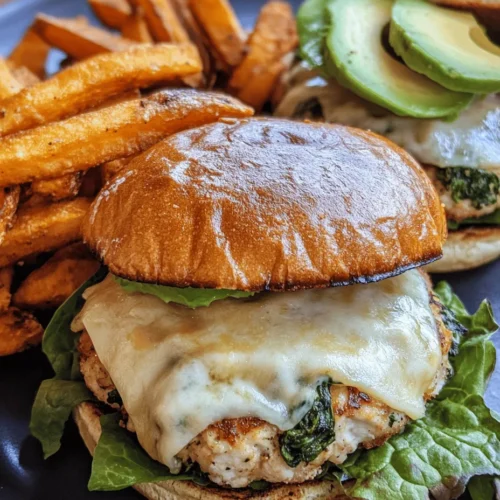 Are you looking for a delicious and healthy alternative to standard beef burgers? Look no further than White Cheddar and Spinach Chicken Burgers! This innovative recipe combines the lean protein of ground chicken with the vibrant flavors of fresh spinach and the rich, creamy taste of white cheddar cheese. Not only do these burgers deliver on taste, but they also offer a nutritious twist that makes them perfect for any meal occasion. Whether you're planning a quick weeknight dinner or a leisurely weekend barbecue, these chicken burgers are sure to impress both family and friends.