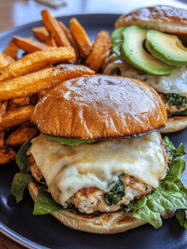 Are you looking for a delicious and healthy alternative to standard beef burgers? Look no further than White Cheddar and Spinach Chicken Burgers! This innovative recipe combines the lean protein of ground chicken with the vibrant flavors of fresh spinach and the rich, creamy taste of white cheddar cheese. Not only do these burgers deliver on taste, but they also offer a nutritious twist that makes them perfect for any meal occasion. Whether you're planning a quick weeknight dinner or a leisurely weekend barbecue, these chicken burgers are sure to impress both family and friends.