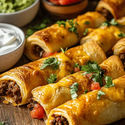 In the world of contemporary cooking, fusion recipes have gained immense popularity, allowing chefs and home cooks alike to experiment with flavors and techniques from different culinary traditions. Cheesy Taco Sticks are a perfect representation of this trend, as they seamlessly blend the rich, vibrant flavors of Mexican cuisine with the convenience and comfort of American snack foods. This savory treat not only satisfies cravings but also showcases how food culture continues to evolve and influence one another.