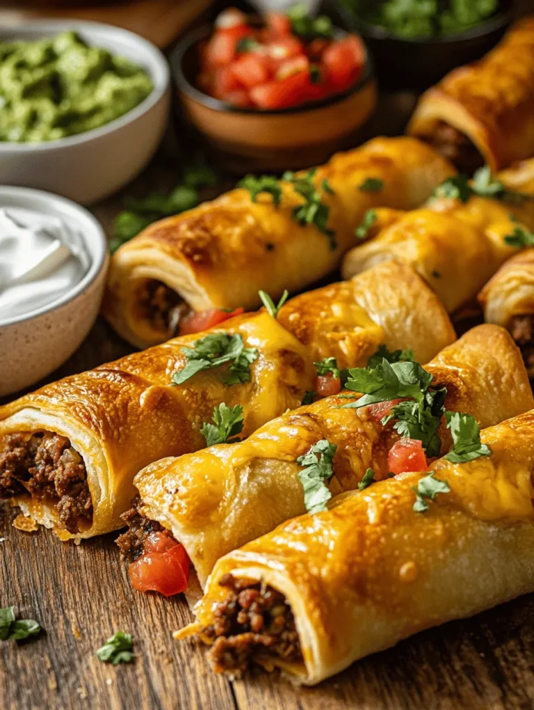 In the world of contemporary cooking, fusion recipes have gained immense popularity, allowing chefs and home cooks alike to experiment with flavors and techniques from different culinary traditions. Cheesy Taco Sticks are a perfect representation of this trend, as they seamlessly blend the rich, vibrant flavors of Mexican cuisine with the convenience and comfort of American snack foods. This savory treat not only satisfies cravings but also showcases how food culture continues to evolve and influence one another.