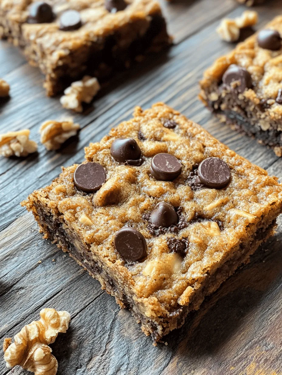 Welcome to the delightful world of Banana Bliss Chocolate Chip Bars, where indulgence meets wholesome goodness! These luscious treats are a celebration of flavors, combining the natural sweetness of ripe bananas with rich, melty chocolate chips. Perfectly suited for both children and adults, this recipe is an ideal snack or dessert option that can satisfy any sweet tooth. Whether you are looking for an afternoon pick-me-up or a delightful addition to your dessert table, these bars are sure to please.