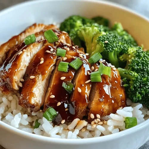 The Teriyaki Chicken Rice Bowl is a beloved dish that has made its way into kitchens around the world, celebrated for its simplicity and vibrant flavors. This Asian-inspired meal combines tender, juicy chicken coated in a savory-sweet teriyaki sauce, served over a bed of fluffy rice and complemented by fresh vegetables. Its appeal lies in the ease of preparation, making it an attractive option for busy weeknights or casual gatherings.