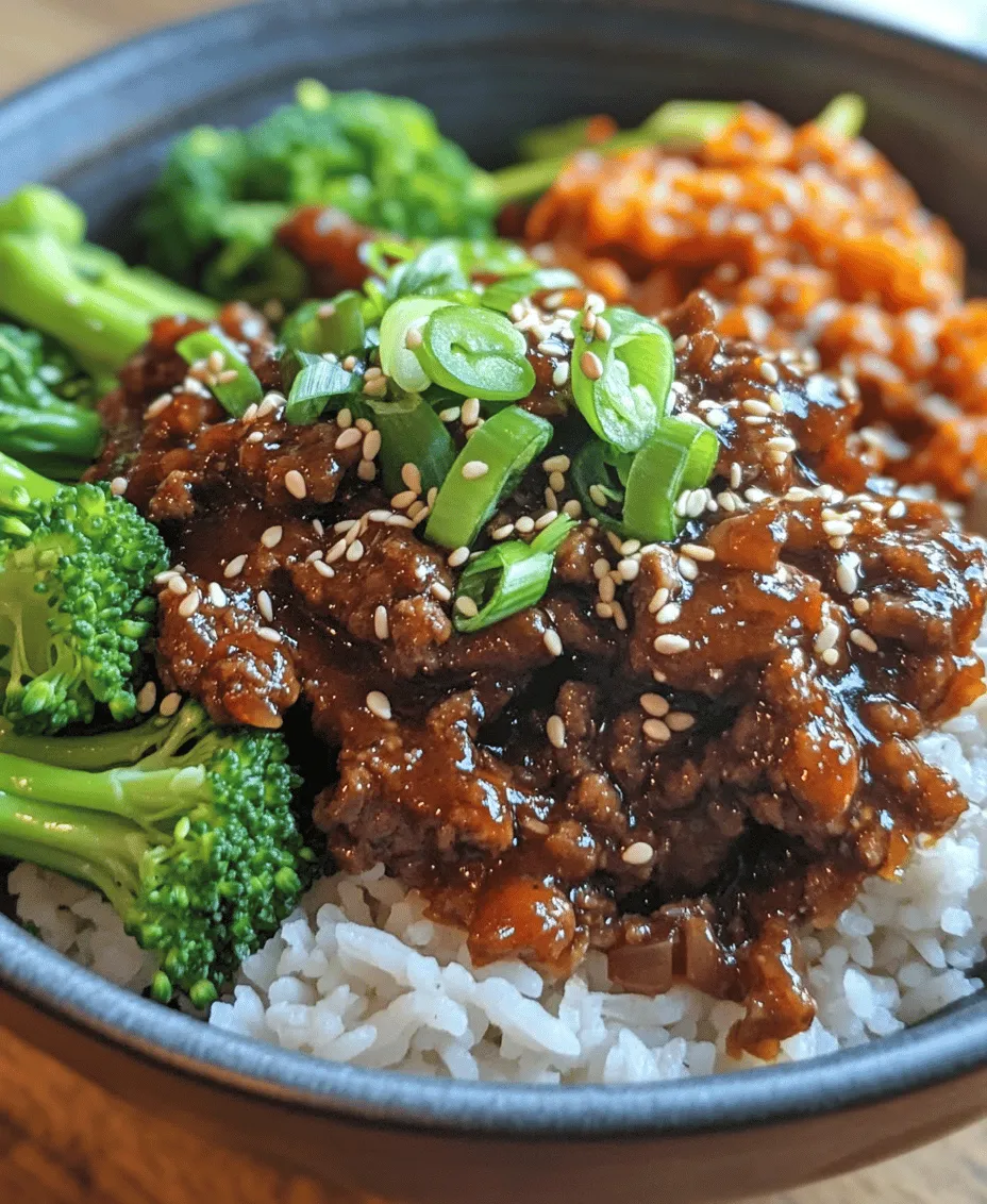 Korean cuisine has rapidly gained recognition and popularity across the globe, captivating food lovers with its unique flavors, rich traditions, and health-conscious ingredients. From the spicy kick of kimchi to the savory depth of bulgogi, Korean dishes offer a delightful array of tastes that can appeal to various palates. One such dish that has made its way into the hearts and homes of many is the Korean Ground Beef Bowl. This recipe combines the essence of Korean flavors with the practicality of a quick and nutritious meal, making it a perfect choice for busy weeknights or a satisfying lunch.