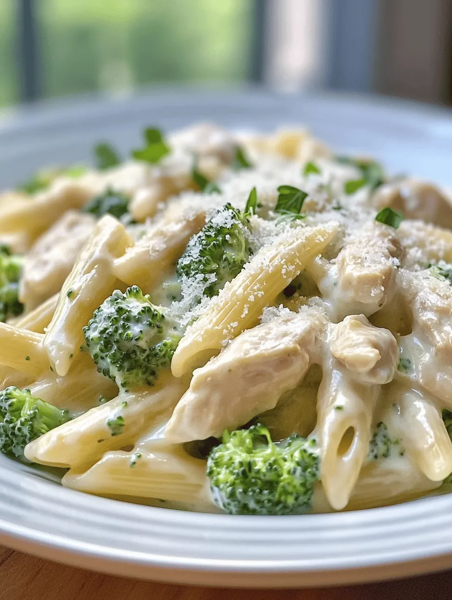 To create the perfect creamy broccoli and chicken penne, it’s essential to understand the role of each ingredient. This not only helps in achieving the best flavor and texture but also allows you to appreciate the nutritional benefits they provide.