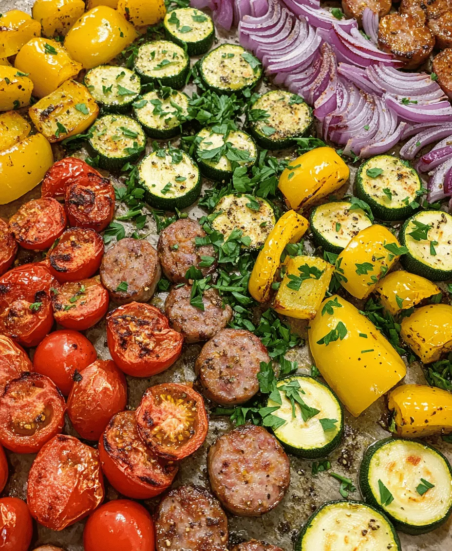 In the realm of modern cooking, few methods are as beloved as sheet pan meals. They embody convenience without sacrificing flavor or nutrition, making them a go-to option for busy families and home cooks alike. Our Sizzling Sheet Pan Sausage & Garden Veggies recipe is a testament to this culinary trend, seamlessly combining savory smoked sausage with a vibrant array of fresh vegetables. This dish is not only easy to prepare but also lends itself well to customization based on seasonal produce or personal preferences. Whether you’re looking for a quick weeknight dinner or a relaxed weekend meal, this recipe caters to your needs with flair and simplicity.