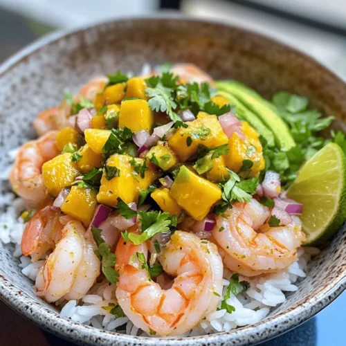 Welcome to a culinary adventure that brings together the vibrant flavors of the sea and the freshness of the tropics! If you're someone who appreciates nutritious and colorful meals, then the Shrimp and Avocado Bowls with Mango Salsa & Lime-Chili Sauce are sure to excite your palate. This dish is not only a feast for the eyes but also a delight for the taste buds, making it an ideal option for both lunch and dinner.