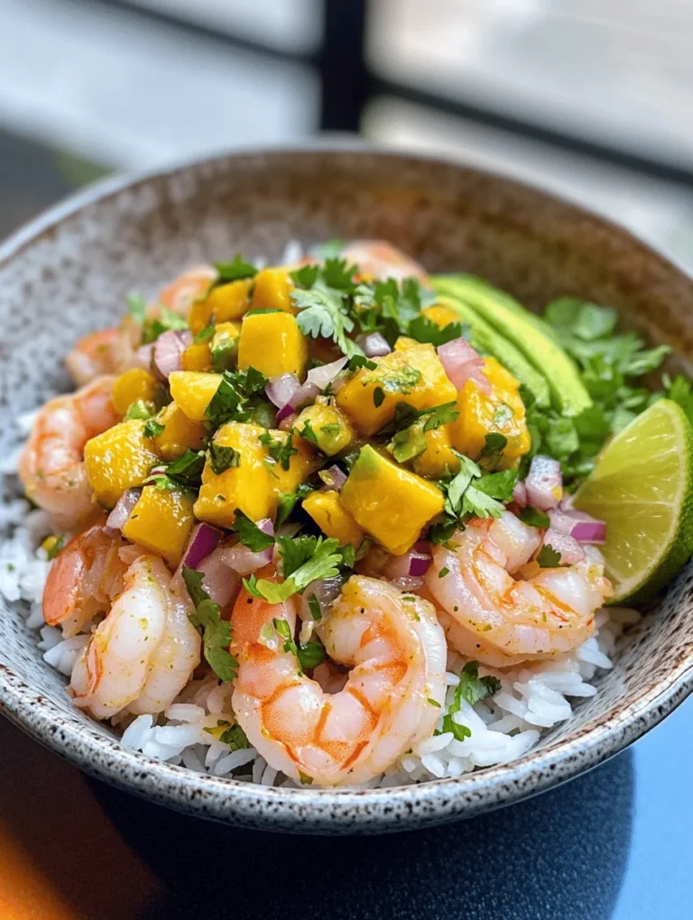 Welcome to a culinary adventure that brings together the vibrant flavors of the sea and the freshness of the tropics! If you're someone who appreciates nutritious and colorful meals, then the Shrimp and Avocado Bowls with Mango Salsa & Lime-Chili Sauce are sure to excite your palate. This dish is not only a feast for the eyes but also a delight for the taste buds, making it an ideal option for both lunch and dinner.