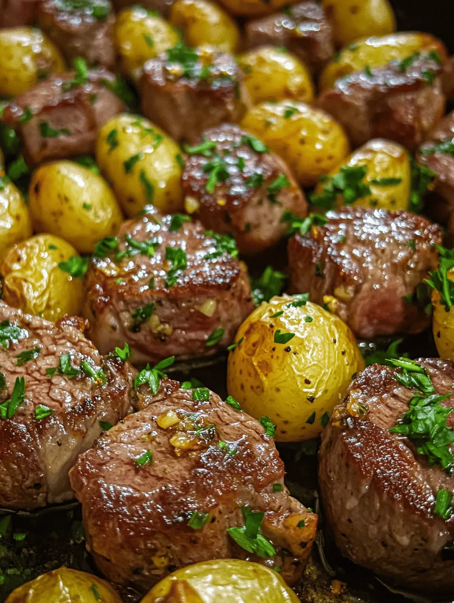 If you’re searching for a dish that brings together the rich, savory flavors of steak with the satisfying heartiness of potatoes, you’ve come to the right place. Garlic Butter Steak Bites and Potatoes is a culinary delight that captures the essence of comfort food while offering a quick and easy preparation method. This dish is not only packed with flavor but also versatile enough for various dining occasions, whether it’s a weeknight family dinner, a casual get-together with friends, or even a romantic meal for two.
