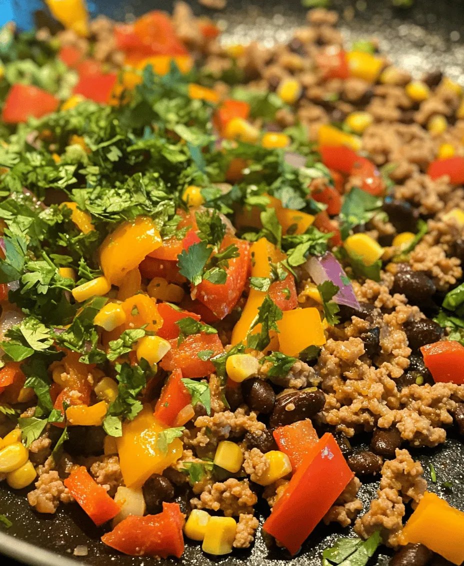 In the realm of easy-to-make, nutritious meals, few dishes stand out quite like Spiced Ground Turkey & Colorful Peppers Fiesta. This vibrant and flavorful dish not only tantalizes the taste buds but also packs a nutritional punch, making it an ideal choice for anyone looking to maintain a healthy diet without sacrificing flavor. As our lives become increasingly hectic, the demand for quick yet satisfying meals has never been higher. This recipe caters to that need perfectly, allowing busy individuals and families to enjoy a delicious home-cooked meal in less than 30 minutes.