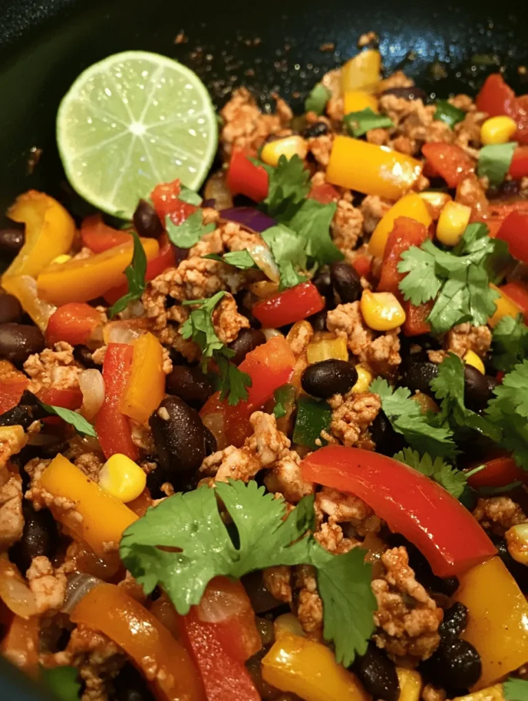 In the realm of easy-to-make, nutritious meals, few dishes stand out quite like Spiced Ground Turkey & Colorful Peppers Fiesta. This vibrant and flavorful dish not only tantalizes the taste buds but also packs a nutritional punch, making it an ideal choice for anyone looking to maintain a healthy diet without sacrificing flavor. As our lives become increasingly hectic, the demand for quick yet satisfying meals has never been higher. This recipe caters to that need perfectly, allowing busy individuals and families to enjoy a delicious home-cooked meal in less than 30 minutes.