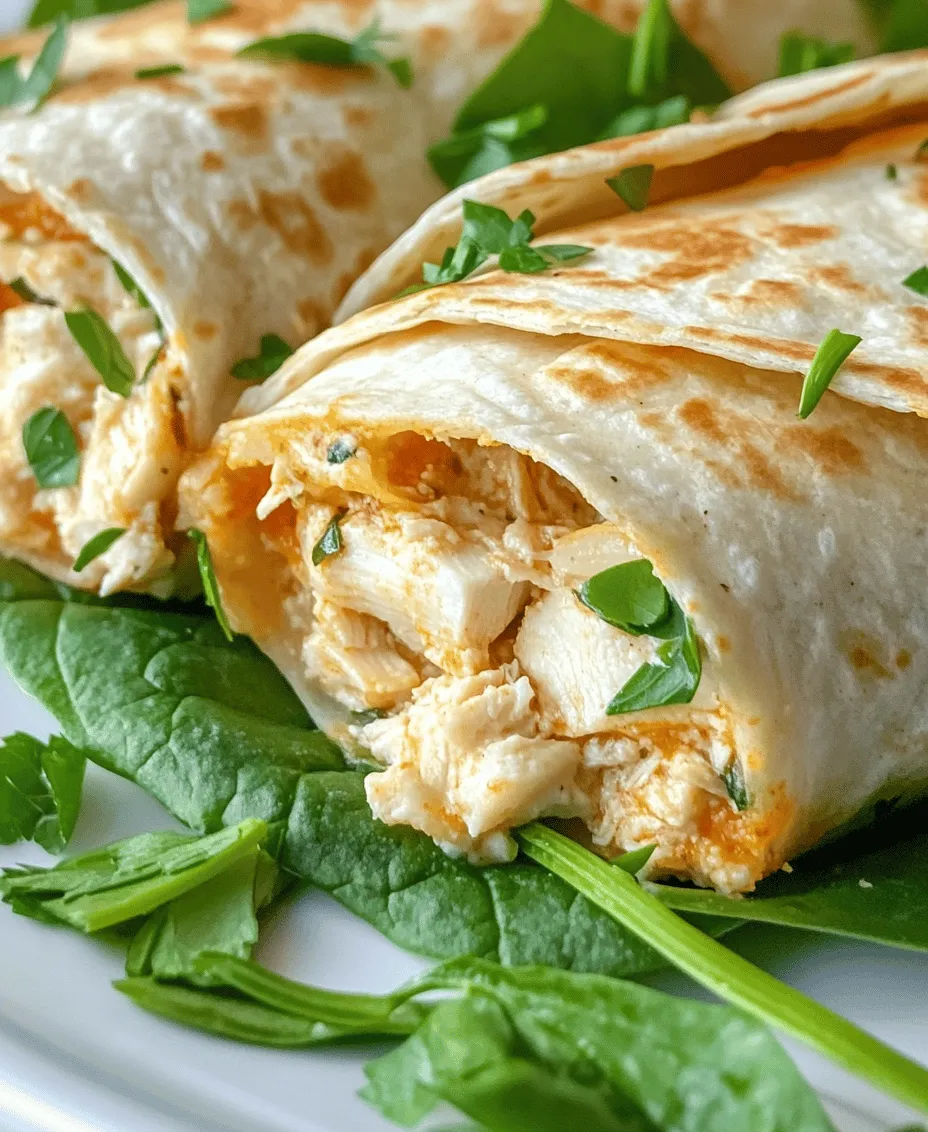 In our fast-paced lives, the importance of quick and delicious meals cannot be overstated. We all experience days filled with meetings, errands, and activities that leave little room for elaborate cooking. This is where the Cheesy Garlic Chicken Wraps come into play. They are not only quick to prepare but also exceptionally satisfying, making them an ideal choice for lunch or dinner. The combination of cheesy goodness and succulent chicken wrapped in a soft tortilla caters to both cravings for comfort food and the need for a nutritious meal.