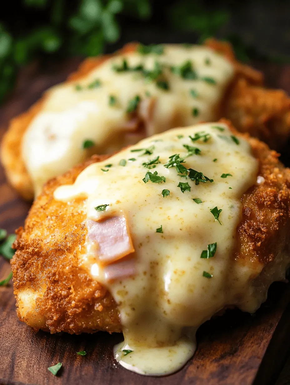 Discover the exquisite flavors of a classic dish with a twist: the Delicious Chicken Cordon Bleu with Creamy Swiss Cheese Sauce. This beloved recipe is not only a treat for the taste buds but also a delightful addition to any dinner table. With tender chicken breasts filled with savory ham and rich Swiss cheese, all drizzled with a luscious creamy sauce, this dish is sure to impress your family and guests alike.