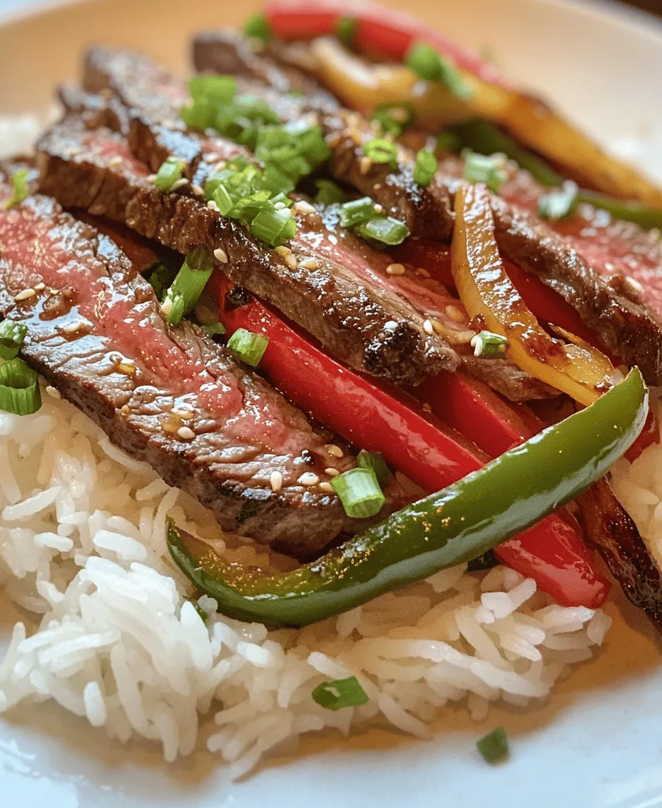 Sizzling Pepper Steak with Onions is not just a dish; it’s an experience that ignites the senses and celebrates the art of stir-frying. This vibrant and delicious recipe combines tender flank steak with colorful bell peppers and sweet onions, resulting in a dish that is as visually appealing as it is flavorful. Whether you’re looking to impress guests at a dinner party or simply seeking a quick and satisfying meal for a busy weeknight, this recipe fits the bill perfectly.