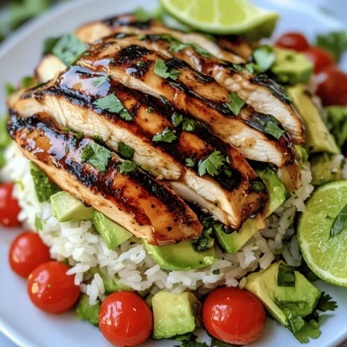 If you're searching for a quick, nutritious meal that bursts with flavor, look no further than the Honey Lime Chicken & Avocado Rice Stack. This vibrant dish combines marinated chicken, creamy avocado, and fluffy rice into a visually stunning and mouthwatering experience. Perfect for weeknight dinners or meal prepping for the week ahead, this recipe not only satisfies your taste buds but also caters to your health-conscious lifestyle.