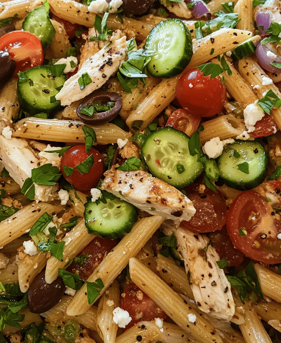 Are you on the lookout for a dish that marries vibrant flavors with wholesome ingredients? Look no further than the Mediterranean Chicken Pasta Salad. This delightful recipe offers a harmonious blend of tastes and textures, making it an ideal choice for a light lunch, a hearty dinner, or even a picnic treat. With its array of colorful vegetables, tender chicken, and zesty dressing, this salad not only satisfies your taste buds but also provides a nutritious meal option packed with protein and essential nutrients.