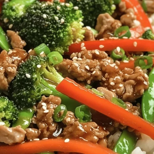 In the fast-paced world we live in, finding a quick yet nutritious meal can often feel like a daunting task. Enter the Ground Turkey Teriyaki Stir Fry – a delightful dish that seamlessly combines lean protein with an array of vibrant vegetables, all enveloped in a deliciously sweet and savory teriyaki sauce. This recipe not only excites the palate but also checks all the boxes for health-conscious eaters, making it an appealing option for families, busy professionals, and anyone looking to whip up a satisfying meal in under 30 minutes.