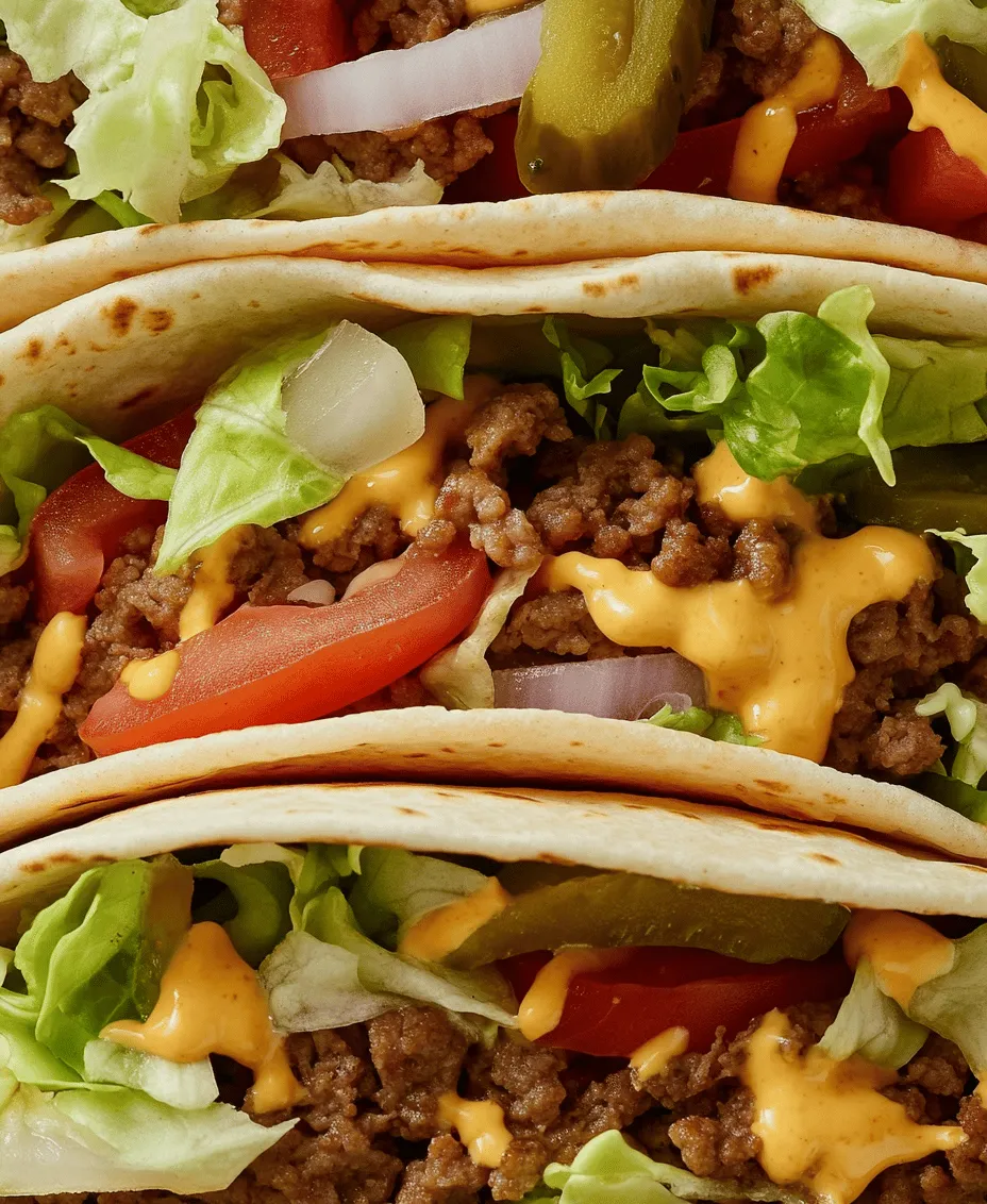 If you're a fan of the iconic Big Mac, then you're in for a treat with our Big Mac Wraps Galore recipe! This innovative take on the beloved fast-food classic combines all the delicious elements of a Big Mac—juicy beef, tangy special sauce, crisp lettuce, and fresh vegetables—wrapped up in a convenient tortilla. As our lives become busier and meal prep becomes a challenge, quick and easy meal options are more important than ever. Big Mac Wraps are not only a flavorful solution for lunch or dinner but also bring a fun twist that the whole family will love.