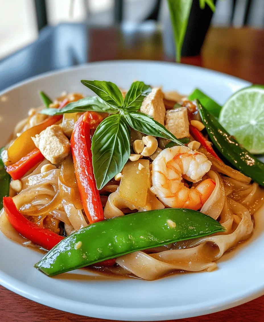 Drunken Noodles, known as Pad Kee Mao in Thai, is a beloved dish that captures the essence of Thailand's vibrant culinary landscape. This stir-fried noodle dish is renowned for its bold flavors, aromatic herbs, and delightful textures. Its significance in Thai cuisine goes beyond mere taste; it embodies the spirit of street food culture and the communal joy of sharing a meal with loved ones.