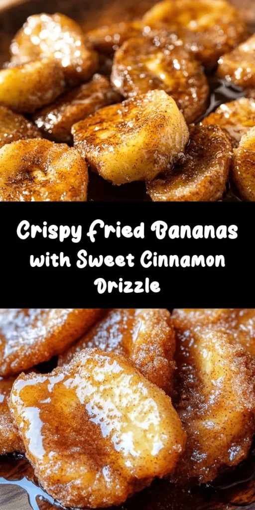 Indulge in the sweet delight of fried bananas with cinnamon butter sauce! This easy recipe combines ripe bananas and a crispy batter, perfectly fried to golden perfection. Drizzled with a warm, decadent cinnamon butter sauce, it’s a treat that’s hard to resist. Ready in just 30 minutes, it’s perfect for a quick dessert or a delicious snack. Serve warm and consider pairing it with a scoop of vanilla ice cream for an extra special touch!