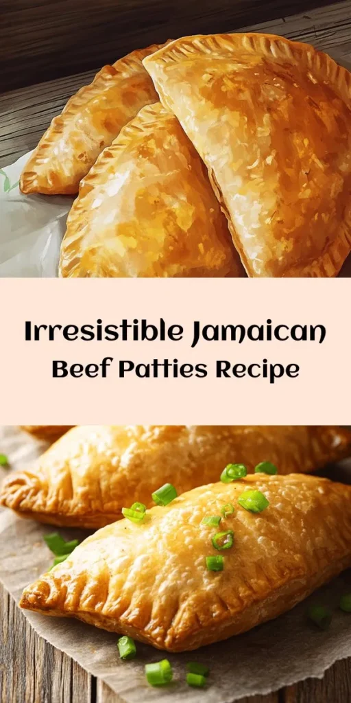 Indulge in the rich flavors of Jamaican cuisine with these homemade Jamaican Beef Patties! This recipe features a savory filling of seasoned ground beef, onions, carrots, and aromatic spices, all wrapped in a flaky, buttery pastry. Perfect as a snack or party appetizer, these patties are easy to make and truly satisfying. Serve them warm with your favorite dipping sauce for an authentic taste of Jamaica right at home. Enjoy every bite!