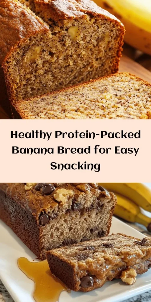 Looking for a delicious way to boost your protein intake? Try this Protein-Packed Banana Bread! Made with ripe bananas, coconut oil, and your choice of protein powder, it’s not only nourishing but also easy to make. Whip it up in just 10 minutes and bake it for a wholesome treat perfect for breakfast or a snack. Add walnuts or chocolate chips for an extra touch! Enjoy 10 slices of this healthy delight! 🍌💪