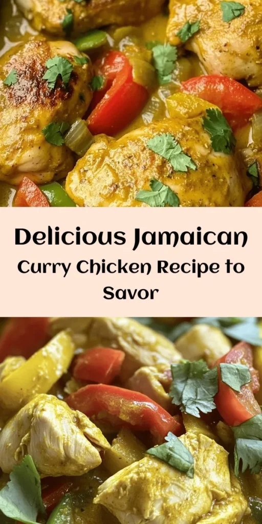 Dive into the flavors of Jamaica with this Authentic Jamaican Curry Chicken. This dish features tender chicken marinated in a blend of aromatic spices, simmered with fresh vegetables and creamy coconut milk for a rich and satisfying meal. Perfect over rice or with traditional hard dough bread, it’s a feast for the senses. Easy to make and packed with taste, this recipe is sure to impress family and friends. Enjoy a taste of the Caribbean at home!