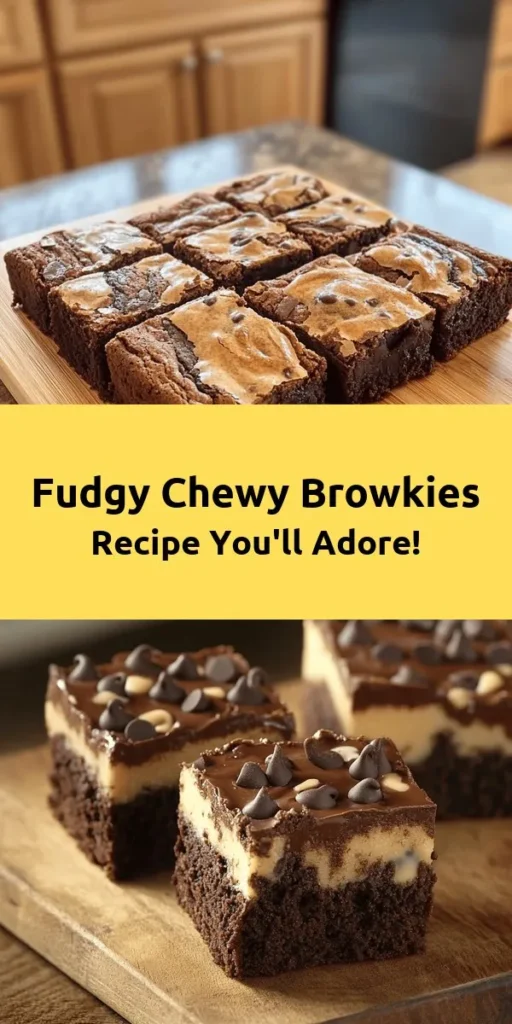 Indulge in the ultimate dessert with these Best Fudgy Chewy Browkies, a delightful combination of brownies and cookies! With layers of rich brownie topped with soft, chocolate chip-studded cookie dough, every bite is a heavenly treat. Easy to make and perfect for satisfying your sweet cravings, these brookies are sure to impress friends and family. Grab your ingredients and get ready to bake a batch of these irresistible squares! 🍫🍪