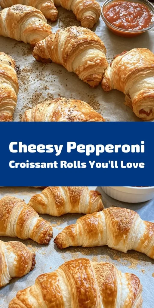Treat yourself to these delectable Mozzarella Pepperoni Croissant Rolls that are sure to impress! Made with flaky crescent roll dough, these easy-to-make bites are filled with melty mozzarella and savory pepperoni, seasoned with Italian herbs. Perfect as a snack, appetizer, or game day treat, they bake up golden and delicious in just 15 minutes. Serve them hot with a side of warm marinara sauce for dipping. Your taste buds will thank you!