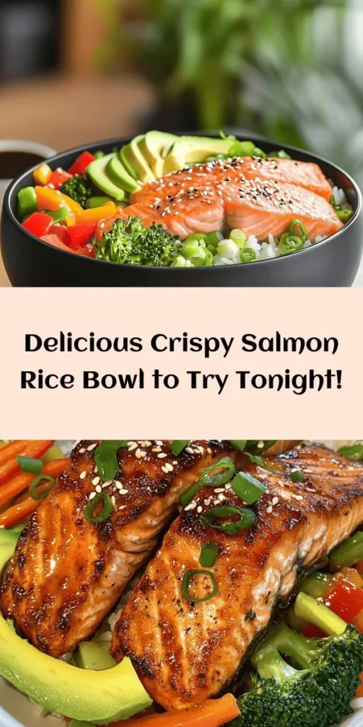 Discover the delightful Crispy Salmon and Rice Bowl, a delicious meal packed with flavors and textures! In just 35 minutes, you can prepare perfectly crispy salmon fillets, fluffy jasmine rice, and sautéed mixed vegetables, all drizzled with a savory glaze. Top it off with creamy avocado and fresh green onions for added flair. This dish is not only satisfying but also visually appealing. Perfect for a weeknight dinner or meal prep!