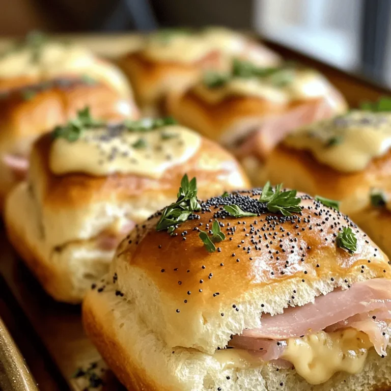 If you're in search of a crowd-pleasing dish that effortlessly combines sweet and savory flavors, look no further than Sweet & Savory Ham & Cheese Sliders on Hawaiian Rolls. These delightful little sandwiches have taken the culinary world by storm, becoming a favorite at parties, potlucks, and casual weeknight dinners. The combination of tender ham, creamy Swiss cheese, and a luscious sweet-savory sauce all nestled between soft, pillowy Hawaiian rolls makes for a bite-sized treat that’s as delicious as it is easy to prepare.