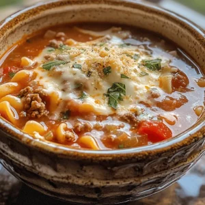 Welcome to a culinary adventure where comfort food takes a delicious twist! In this article, we dive into the rich and hearty world of lasagna soup, a dish that perfectly combines the flavors of traditional lasagna with the warmth and ease of a soup. Imagine the classic layers of pasta, savory ground meat, and cheesy goodness all wrapped up in a delightful broth; that’s exactly what lasagna soup brings to your table. This recipe not only satisfies your taste buds but also offers a quick and convenient way to enjoy a classic favorite. Whether you’re cooking for a family gathering or a cozy night in, our BEST Lasagna Soup Recipe is sure to become a staple in your kitchen.