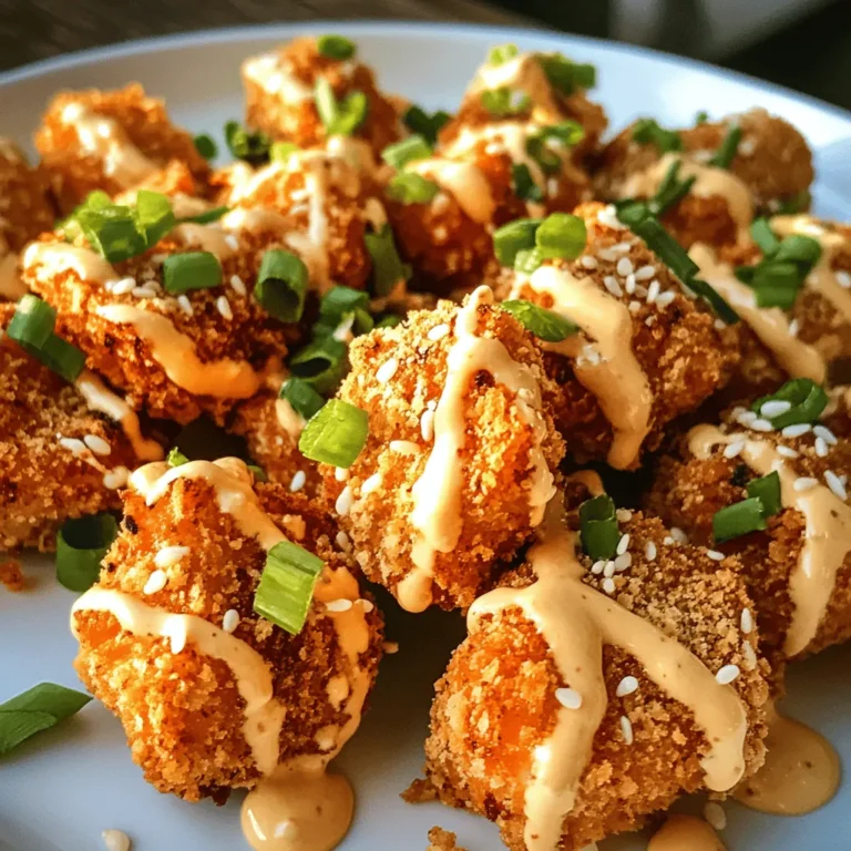 If you're searching for a mouthwatering appetizer or a delightful main course that’s packed with flavor, look no further than Crispy Bang Bang Salmon Bites. This dish perfectly marries the rich, buttery taste of salmon with the zesty kick of a homemade Bang Bang sauce, making it an irresistible option for parties, family dinners, or even a casual weeknight meal. The beauty of salmon lies not only in its delectable taste but also in its versatility—be it grilled, baked, or fried, it adapts beautifully to various culinary styles.