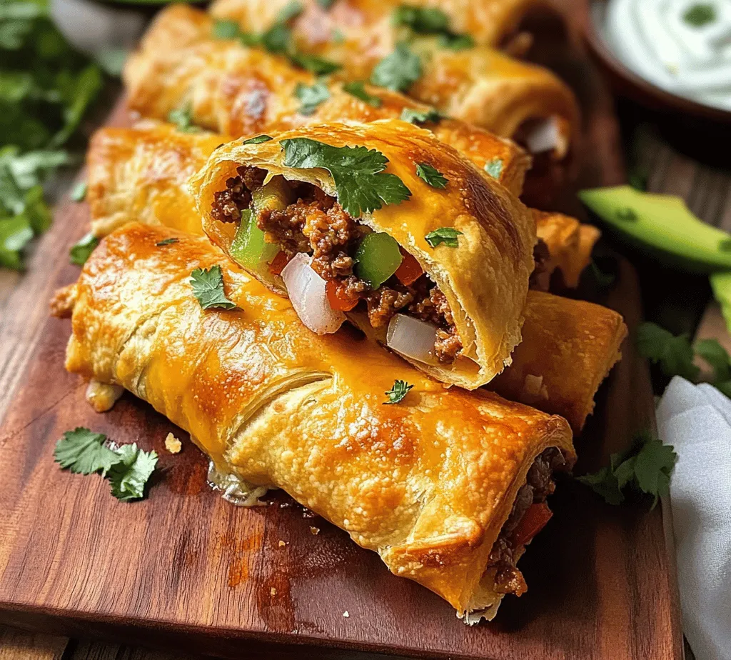 If you’re looking for a delightful twist on traditional flavors, then Cheesy Taco Sticks are the answer! These delectable snacks combine the mouthwatering tastes of classic tacos with the convenience of crescent roll dough, making them an irresistible treat for any occasion. Whether you’re hosting a lively party, gearing up for an exciting game day, or simply craving a comforting dish for a family dinner, Cheesy Taco Sticks are versatile enough to fit the bill.