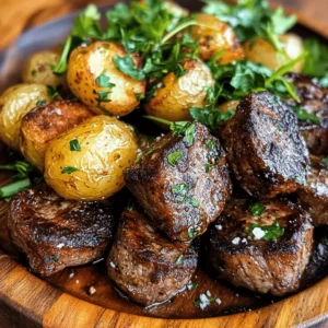 Garlic Butter Steak Bites and Potatoes is a dish that perfectly embodies the rich, savory flavors of steak, enhanced by the aromatic essence of garlic and the indulgence of butter. This delightful recipe combines tender steak bites with crispy, golden baby potatoes, creating a satisfying meal that is both hearty and comforting. Whether you're looking to impress guests at a dinner party or simply craving a comforting weeknight dinner, this dish is an ideal choice.