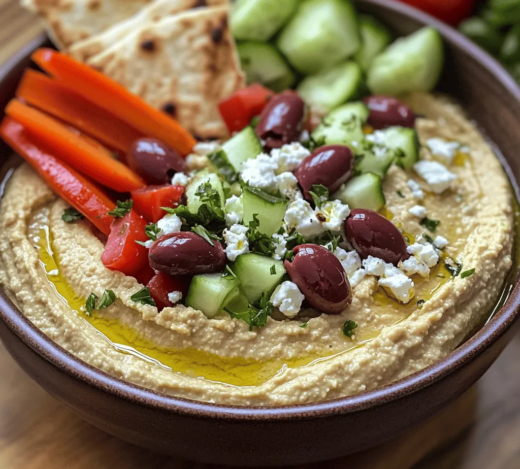When it comes to Greek Style Loaded Hummus, the toppings can elevate your dish from a simple dip to a culinary masterpiece. Start with a base of smooth and creamy hummus, then let your creativity run wild with an assortment of toppings that not only enhance the flavor but also add delightful textures. Here are some fantastic options to consider:
