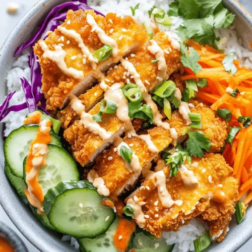 Bang Bang Chicken Bowls have taken the culinary world by storm, emerging as a vibrant and flavorful meal option that effortlessly combines textures and tastes. This dish brings together crispy chicken, a medley of fresh vegetables, and a creamy, spicy sauce that tantalizes the taste buds. The versatility of Bang Bang Chicken Bowls makes them a favorite among home cooks and food lovers alike, appealing to those seeking a satisfying meal that is as visually appealing as it is delicious.