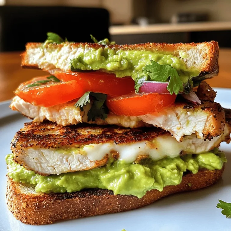 The Chicken Avocado Melt Sandwich Delight is a culinary gem that brings together the savory goodness of chicken and the creamy richness of avocado in a delightful sandwich. This recipe is not only a feast for the taste buds but also a celebration of wholesome ingredients that offer numerous health benefits. With its easy preparation, mouthwatering flavors, and satisfying nature, this sandwich is destined to become a staple in your kitchen repertoire.