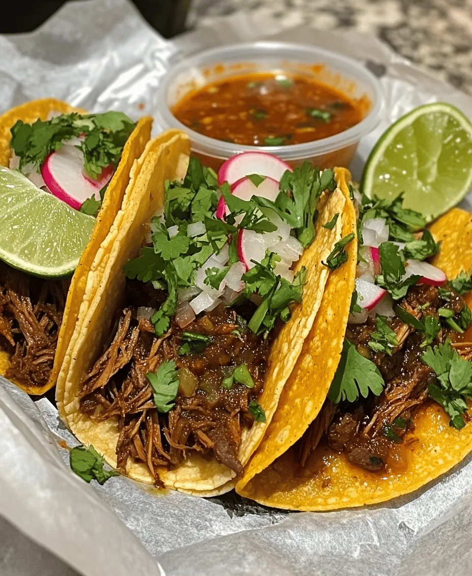 Birria tacos have taken the culinary world by storm, becoming a beloved dish that transcends borders and captivates taste buds worldwide. Originating from the state of Jalisco in Mexico, birria is a traditional Mexican stew that has evolved into a mouthwatering taco filling that combines rich flavors and tender meat. Traditionally, birria is made using goat meat, but variations using beef have gained immense popularity, making it accessible to a wider audience. These tacos are not just a meal; they represent a cultural heritage filled with history, family gatherings, and festive celebrations.