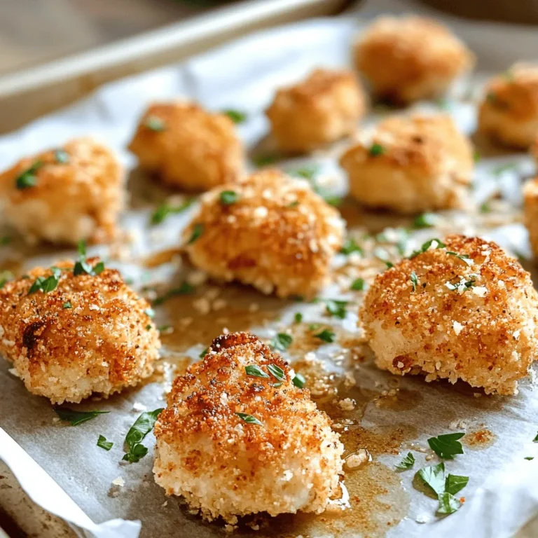 If you’re on the lookout for a crowd-pleasing dish that’s both simple to prepare and packed with flavor, look no further than Crispy Garlic Parmesan Chicken Bites. This recipe marries tender chunks of chicken with a crunchy, golden coating infused with the rich flavors of garlic and Parmesan cheese. Perfect for family dinners, game day snacks, or casual gatherings, these chicken bites are incredibly versatile and will leave your guests clamoring for more.