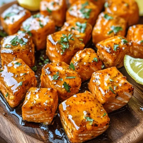 If you're on the lookout for a dish that perfectly balances sweet and spicy flavors while also showcasing the rich, savory goodness of salmon, look no further than Spicy and Sweet Hot Honey Salmon Bites. This delightful recipe has quickly become a crowd-pleaser, captivating taste buds with its unique flavor profile that combines the heat of spices with the sweetness of honey. Whether you’re hosting a gathering, preparing a quick weeknight dinner, or looking for a healthy appetizer to impress your guests, these salmon bites check all the boxes.