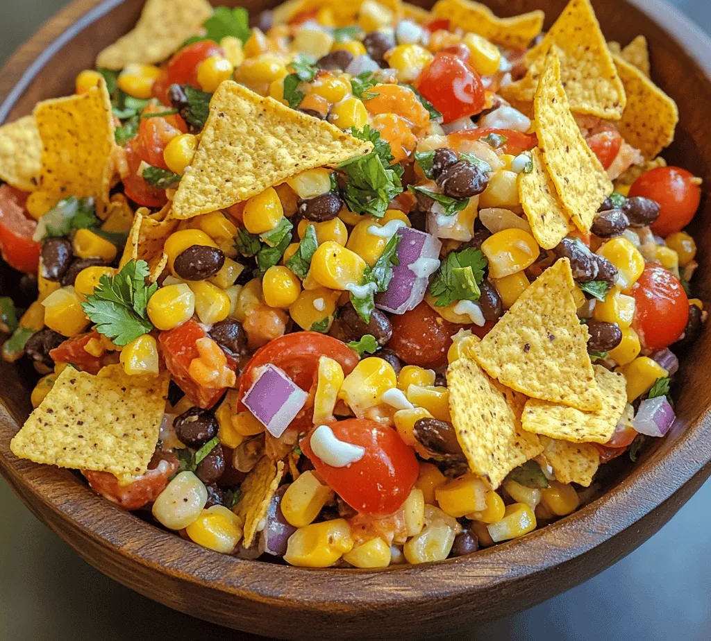 To truly appreciate the Fritos Fiesta Corn Salad, it’s essential to understand the key ingredients that make it so special. Each component contributes unique flavors and textures, resulting in a harmonious blend that tantalizes the taste buds. Let’s take a closer look at the star players in this vibrant salad.