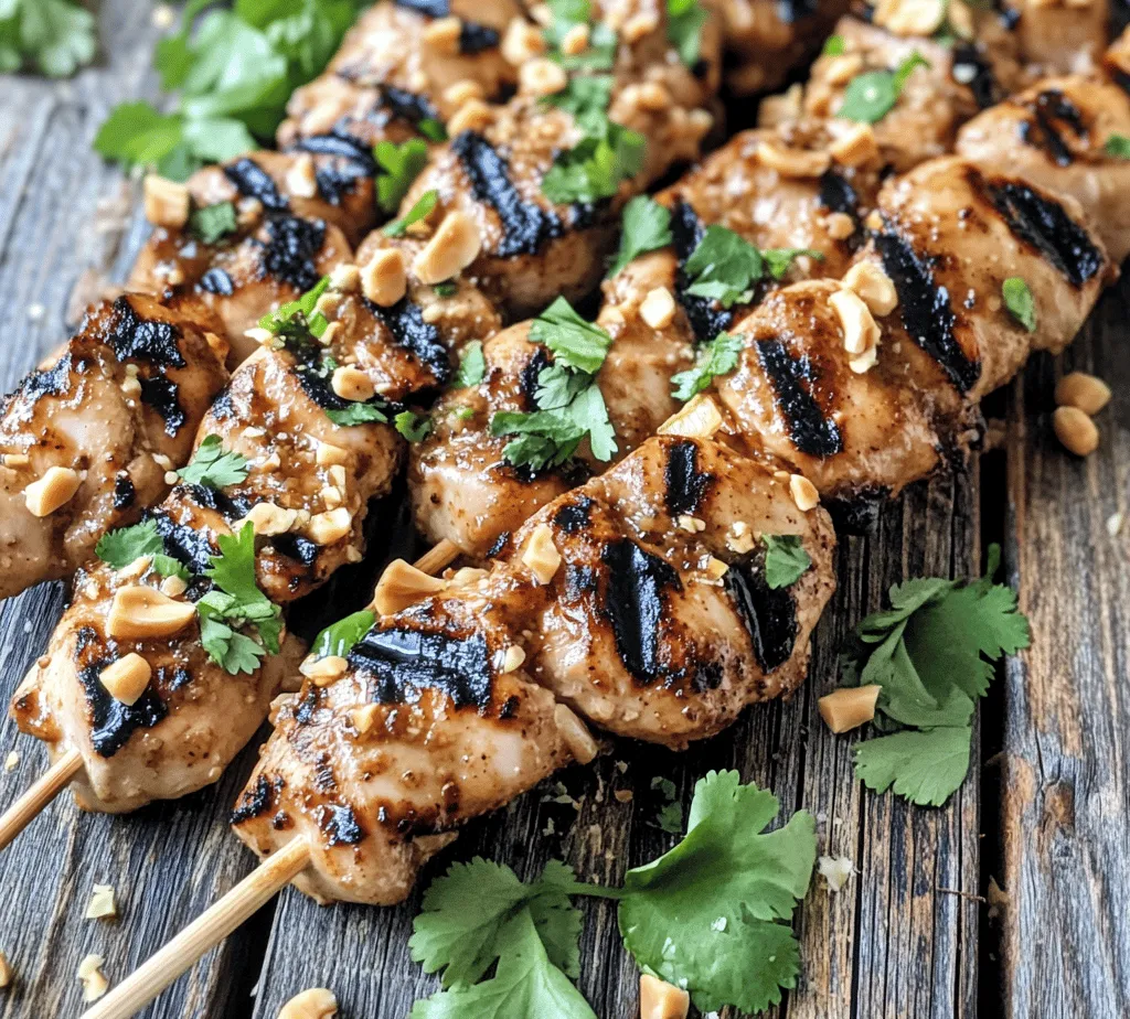 Are you ready to take your taste buds on a flavorful journey to Thailand? If so, our Easy Grilled Thai Chicken Skewers with Peanut Sauce is the perfect recipe to try! This dish beautifully showcases the vibrant and aromatic flavors of Thai cuisine, making it an irresistible choice for both weeknight dinners and special gatherings. Imagine juicy, tender pieces of chicken marinated in a blend of savory and tangy ingredients, then grilled to perfection and served with a creamy peanut sauce that is rich and satisfying.