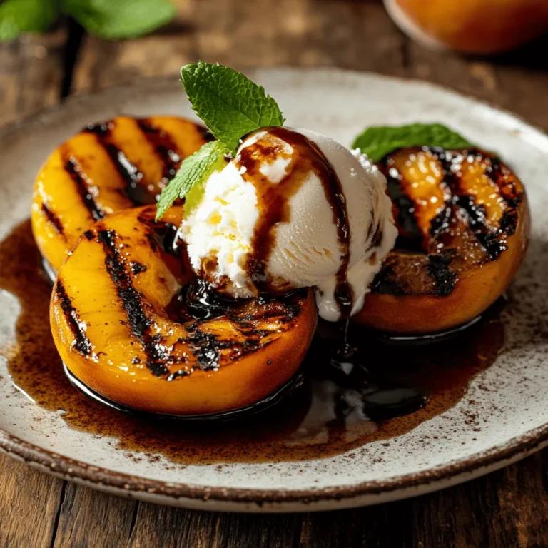 As the summer months unfold, the allure of fresh, seasonal fruits beckons us outdoors. Among these delightful offerings, peaches stand out with their sweet, juicy flesh and fragrant aroma. Grilled peaches with vanilla ice cream is a dish that perfectly encapsulates the essence of summer, combining the warmth of the grill with the cool indulgence of creamy ice cream. This dessert is not just a treat for the taste buds; it’s an experience that brings together the joy of grilling and the satisfaction of savoring one of nature’s sweetest gifts.