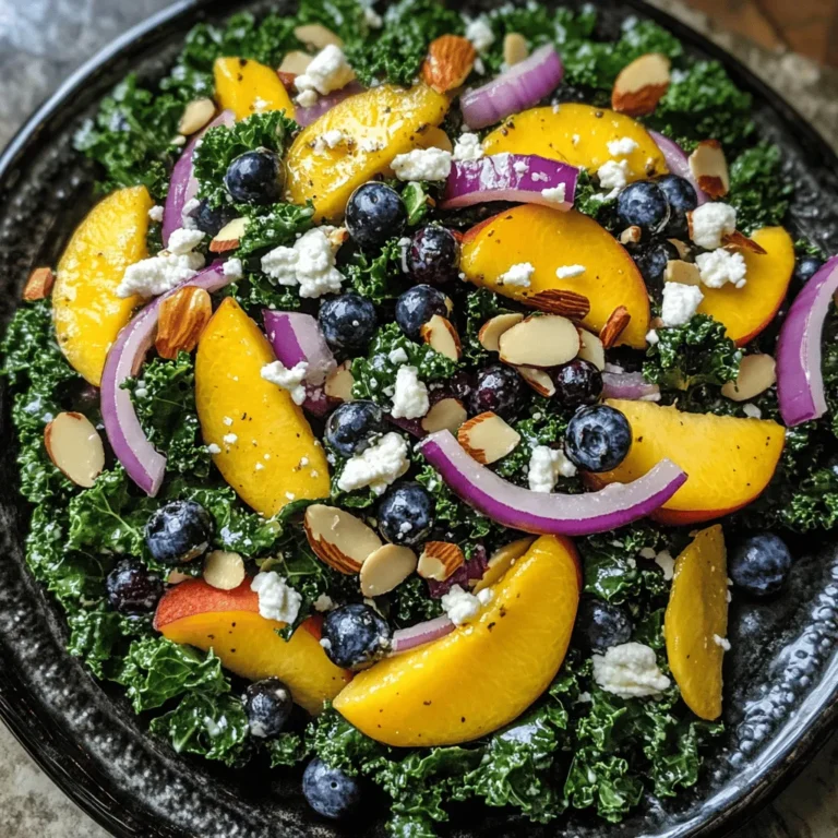 The foundation of any great salad lies in its ingredients. This section will provide a comprehensive look at each component of the Summer Peach and Blueberry Kale Salad, highlighting their flavors, textures, and nutritional benefits.