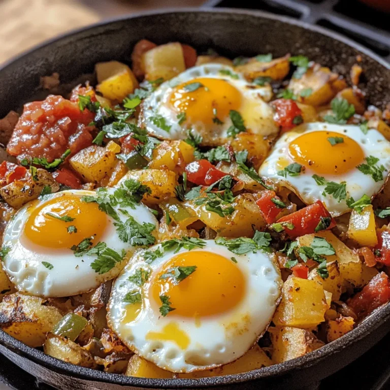 When it comes to breakfast, few dishes can rival the vibrant and satisfying experience of a Hearty Morning Fiesta Hash. This recipe stands out not just for its delicious flavors but also for its colorful presentation, making it an irresistible choice to kickstart your day. Packed with wholesome ingredients, this dish combines the heartiness of crispy potatoes, the sweetness of bell peppers, and the savory goodness of breakfast sausage, all topped off with eggs and melted cheddar cheese. Whether you’re feeding a crowd or just treating yourself to a special meal, this fiesta hash is sure to impress.