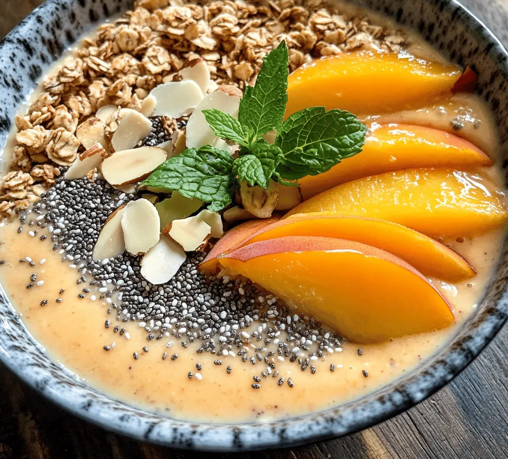 In recent years, smoothie bowls have surged in popularity as a nutritious and visually appealing meal option. These delightful concoctions not only satisfy hunger but also provide a canvas for creativity, inviting you to customize and decorate with various toppings. Enter the Peach Smoothie Bowl Delight—a perfect blend of flavors and textures that showcases the summery sweetness of peaches. This recipe is not only delicious but also packed with health benefits, making it an ideal choice for breakfast, a post-workout snack, or even a light dessert.